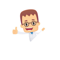 scientist. in various poses for use in advertising,