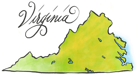Virginia map - 56836312