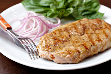 Grilled steak