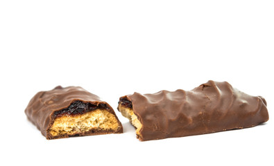 cookies with chocolate isolated