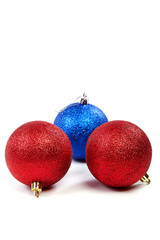 Christmas balls isolated on a white background.