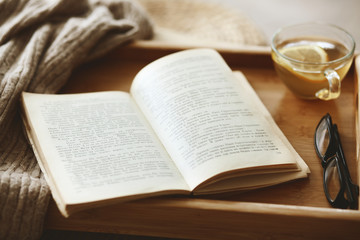 Book and sweater