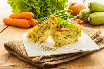 Vegetable flan