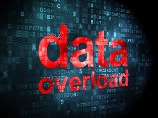 Fototapeta premium Data concept: Data Overload on digital background
