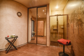 Modern spa center interior