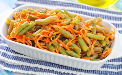 green beans with carrot
