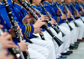 Fototapeta premium playing the clarinet