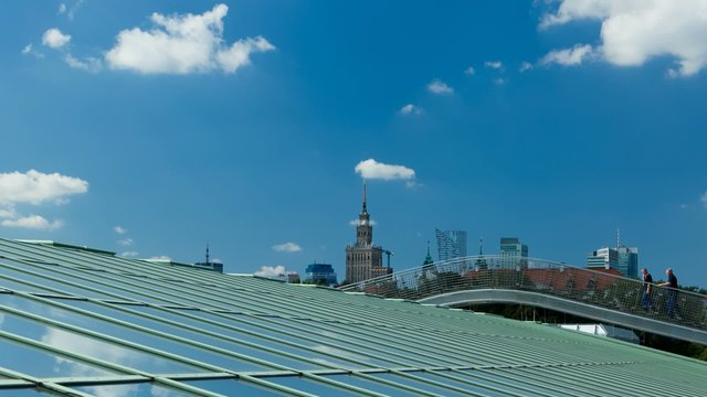 Panorama under the blue sky