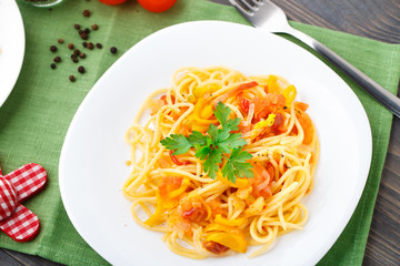 Pasta with vegetables