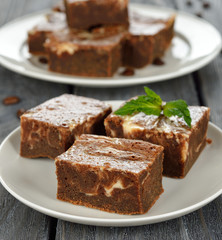 Chocolate cake brownies