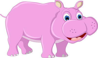 cute hippo cartoon