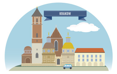 Naklejka premium Krakow