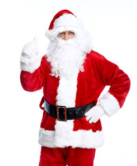 Santa Claus isolated on white.
