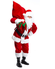 Santa Claus isolated on white.