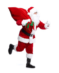 Santa Claus isolated on white.