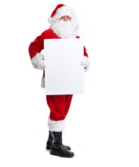 Santa Claus isolated on white.