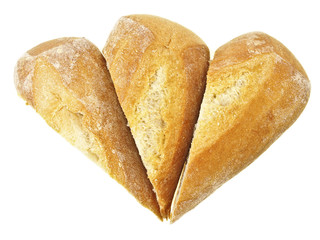 triangle baguette bread