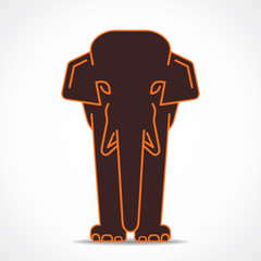 creative elephant design stock vector
