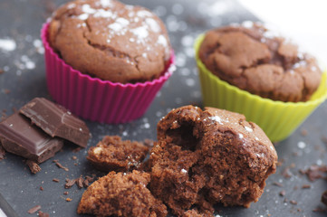muffins au chocolat en miettes 2