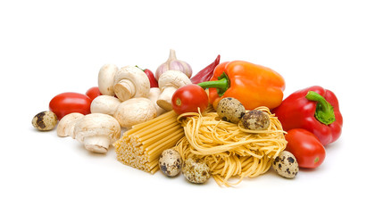 food isolated on a white background close-up