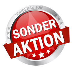 Button mit Banner " SONDERAKTION "