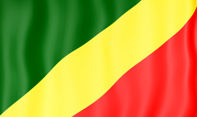 Fototapeta premium National Flag Republic of Congo