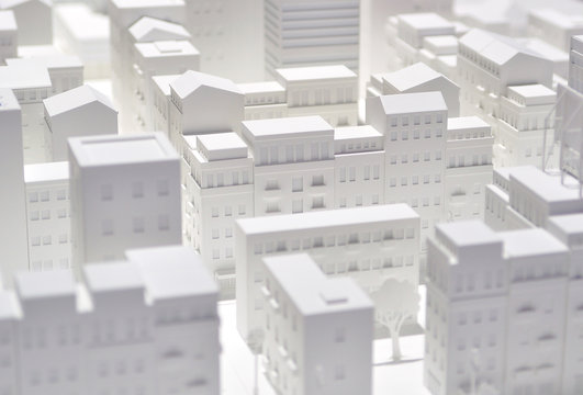 City made from papier.