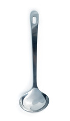 top view ladle isolated on a white background
