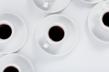 espresso cups isolated on a white background