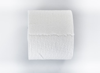 roll of toilet paper isolated on a white background