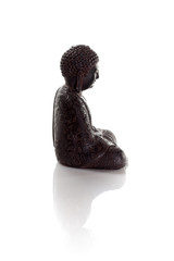 profile of wisdom buddha isolated on a white background