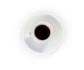 espresso cups isolated on a white background