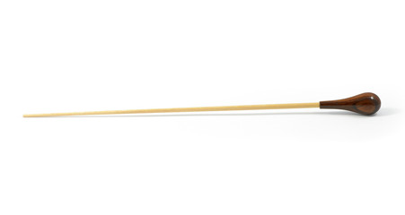 conductor's baton isolated on a white background