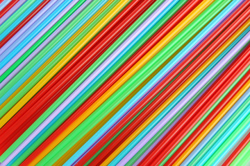 Many straws close-up background