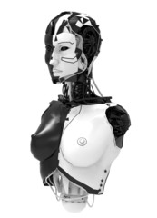 Obraz na płótnie Canvas female robot