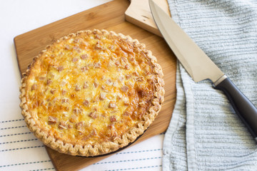 Spam And Cheese Quiche