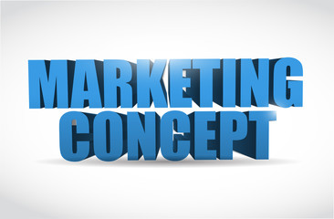 marketing 3d text illustration design