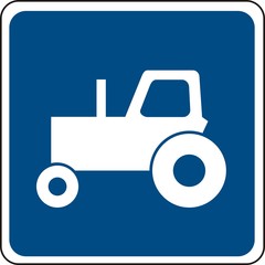 panneau tracteur