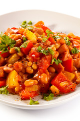 Stew - roasted meat and vegetables