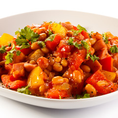 Stew - roasted meat and vegetables