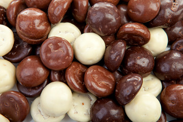 background of chocolate pepernoten  Typical Dutch candy for Sint