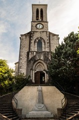 Eglise de Balazuc en Ardèche.