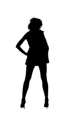 Silhouette of a woman