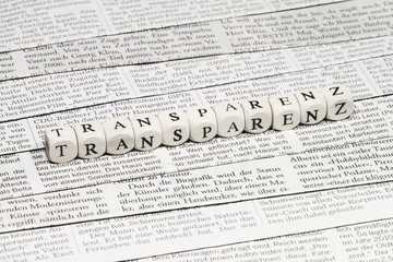 Obraz premium Medientransparenz