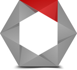 Hexagon folded figure