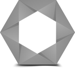 Hexagon folded figure