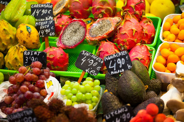 Fresh fruits at a market