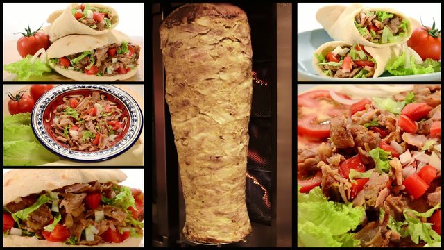doner kebab collage