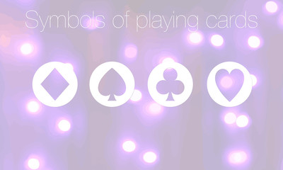 vector symbols of playing cards