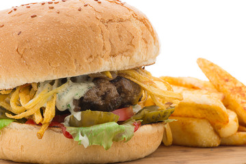 Blue Cheese Hamburger